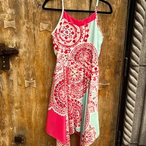 Kids Size 16 Flowy Mandala Pattern Dress